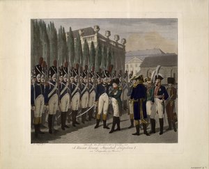 Parade des gardes français au Lustgarten à Berlin en 1806 - Johann Friedrich Jügel