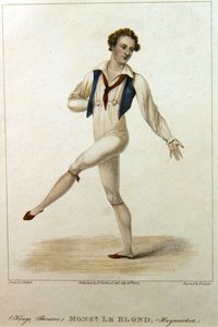 Portrait de Monsieur Le Blond, un danseur au Haymarket Theatre, Londres