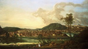 Vue de Prague depuis l