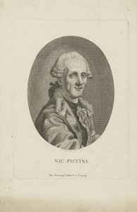 Portrait du compositeur Niccolò Piccinni 1728-1800, vers 1790