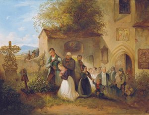 Au cimetière ("La mariée à la tombe")