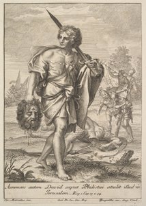 David avec la tête de Goliath, 1705-1762 - Johann Georg Bergmuller