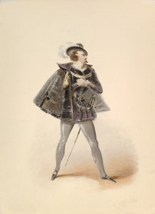 Étude de costume pour Belmonte dans L