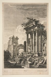 Capriccio avec ruines romaines