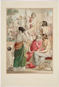 Le peintre Zeuxis présente son tableau de centaure - Johann Georg Hiltensperger