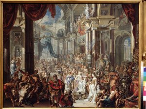 La parabole de la fête de mariage - Johann Georg Platzer