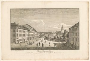 Vue du Marché de Hackescher à Berlin, avec l