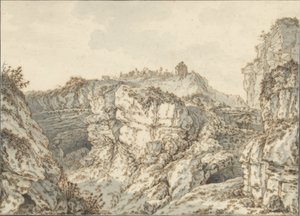 Rochers à Montmartre - Johann Georg Wille