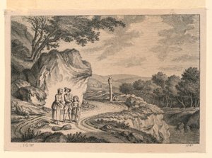 La route sinueuse - Johann Georg Wille