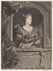 Élisabeth de Gouy, femme de Hyacinthe Rigaud - Johann Georg Wille after Hyacinthe Rigaud