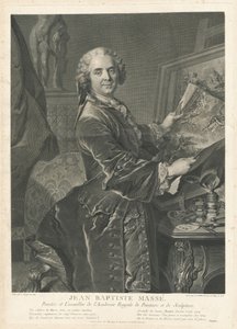 Jean Baptiste Massé - Johann Georg Wille after Louis Tocqué
