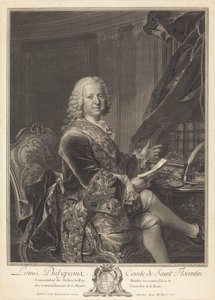 Louis Phelypeaux, comte de Saint Florentin - Johann Georg Wille after Louis Tocqué