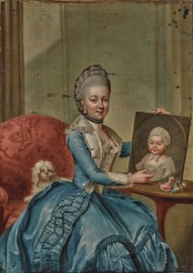 Friederike Caroline Luise de Hesse-Darmstadt 1752-1782, Duchesse de Mecklenburg-Strelitz - Johann Georg Ziesenis the Younger