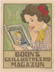 Affiche pour le Magasin Illustré de Boon - Johann Georg van Caspel
