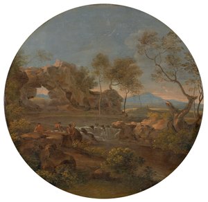 Paysage méridional avec arche rocheuse - Johann Georg von Dillis