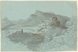 Vue de Salzbourg - Johann Georg von Dillis