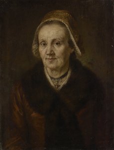 Vieille femme avec coiffe
