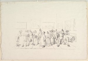 Le public à une exposition, 1831 - Johann Gottfried Schadow