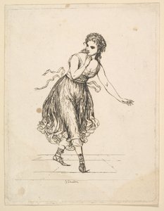 Femme Seule, de la série Le Couple Dansant Vigano - Johann Gottfried Schadow