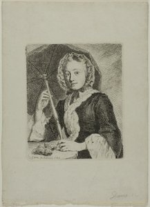 Femme avec un parasol (Mme Friedrich Christian Glume, belle-sœur de l
