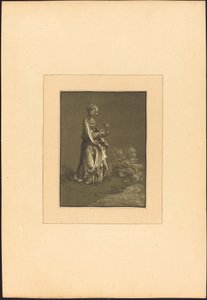 Sainte Barbe - Johann Gottlieb Prestel after Albrecht Altdorfer