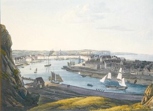 Vue de Dieppe, début du XIXe siècle - Johann Heinrich (after) Luttringshausen