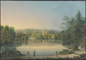 Le château de Wilhelmshöhe près de Kassel, ca 1820 - Johann Heinrich Bleuler