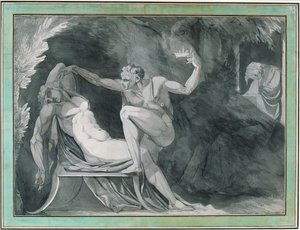 Le roi danois est empoisonné dans son sommeil par son frère - Johann Heinrich Füssli