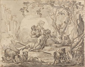 Diane et Endymion - Johann Heinrich Keller