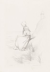 Fille dans les dunes