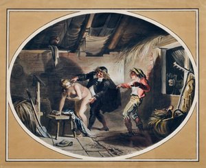 La jument de Compère Pierre (gravure et aquarelle)