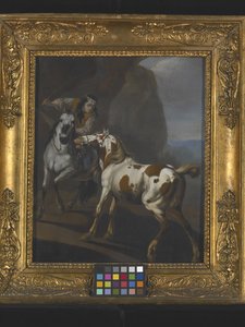 Indien domptant un cheval - Johann Heinrich Roos