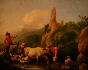 Johann Heinrich Roos - Poêle