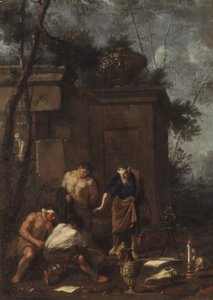 Chasseurs de trésors, années 1660 - Johann Heinrich Schoenfeld