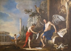 Allégorie du temps, Chronos et Éros - Johann Heinrich Schonfeldt