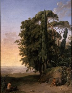 Paysage près de Frascati, 1783 - Johann Heinrich Wilhelm Tischbein