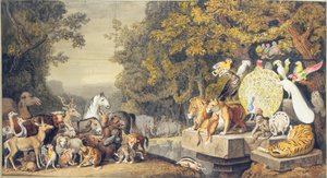 La cour des animaux, illustration du Chant IV de "Reineke Fuchs" de Goethe - Johann Heinrich Wilhelm Tischbein