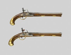 Paire de pistolets à silex, Allemagne - Johann Jacob Behr