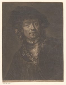 Portrait de Rembrandt van Rijn - Johann Jacob Haid (possibly)