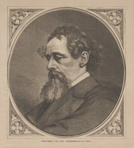 Portrait de Charles Dickens, 1870 - Johann Jacob Weber