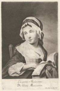 La petite musicienne - Johann Jacobus Haid