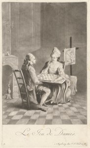 Le jeu de dames - Johann Jacobus Haid