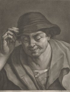 Homme portant un chapeau - Johann Jacobus Haid