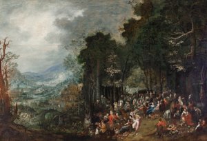 Paysage avec fête - Johann Jakob Hartmann