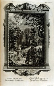 Abraham se prépare à sacrifier Isaac