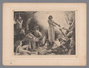 Le Christ aux enfers (série: Sept représentations mystiques) - Johann Jakob Weber