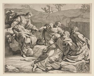 Saint Guillaume assisté par des vierges - Johann Jakob von Sandrart