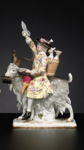 Figure de tailleur gallois de Meissen, fin XIXe / XXe siècle - Johann Joachim (after) Kändler