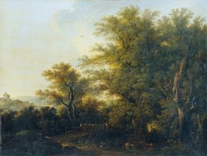 Sortie de la forêt - Johann Josef Schindler