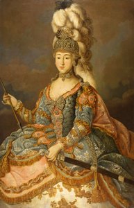 Portrait de la comtesse Anna Petrovna Sheremetyeva 1744-1768, 1769 - Johann Ligotsky